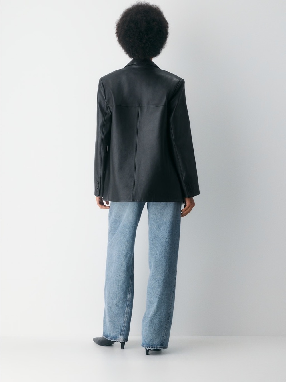 Agolde Light Blue Wide Leg Flare Jeans - Picture 3 of 7